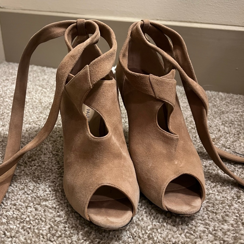 Paul Andrew suede heel